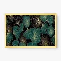Quadro Decorativo Flores e Folhas - Quadros de flores