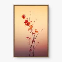 Quadro Decorativo Flores Laranja - Quadros de flores Quadro Decorativo Flores Laranja - Quadros de flores
