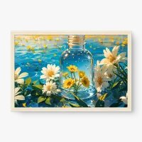 Quadro Decorativo Lago Florido – Arte Floral Luminosa