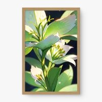 Quadro Decorativo Lírios Ilustrados – Arte Floral Moderna