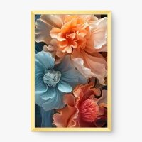 Quadro Decorativo Flores FluÃdas I - Quadros de flores Quadro Decorativo Flores FluÃdas I - Quadros de flores