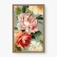 Quadro Decorativo Flores FluÃdas II - Quadros de flores Quadro Decorativo Flores FluÃdas II - Quadros de flores