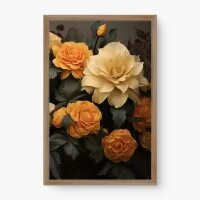 Quadro Decorativo Flores Amarelas I - Quadros de flores Quadro Decorativo Flores Amarelas I - Quadros de flores