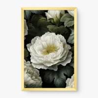 Quadro Decorativo Flores Brancas - Quadros de flores Quadro Decorativo Flores Brancas - Quadros de flores