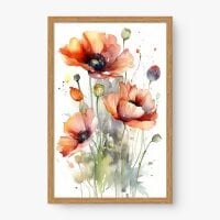 Quadro Decorativo Flores Aquarela II - Quadros de flores Quadro Decorativo Flores Aquarela II - Quadros de flores