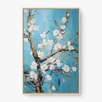 Quadro Decorativo Galho Cerejeira – Beleza Texturizada