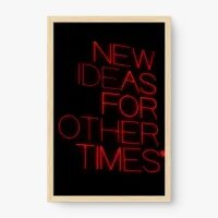 Quadro Decorativo Novas Ideias – Arte Neon Moderna