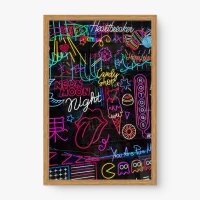 Quadro Decorativo Luminárias Led Neon - Quadros de frases