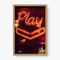 Quadro Decorativo Play - Quadros de frases Quadro Decorativo Play - Quadros de frases