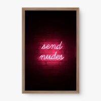 Quadro Decorativo Send Nudes - Quadros de frases Quadro Decorativo Send Nudes - Quadros de frases