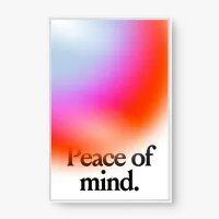 Quadro Decorativo Peace of Mind - Quadros de frases
