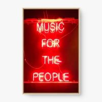 Quadro Decorativo Music For The People - Quadros de frases