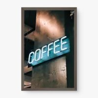Quadro Decorativo Coffee – Arte Tipográfica Urbana