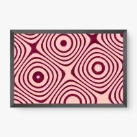 Quadro Decorativo Geométrico Bordô – quadro geométrico abstrato