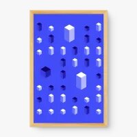 Quadro Decorativo Geométrico 3D - Quadros com geometria