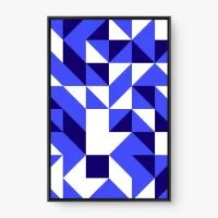 Quadro Decorativo Geométrico Tetris - Quadros com geometria