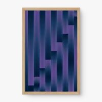 Quadro Decorativo Geométrico Tons de Roxo – arte geométrica minimalista