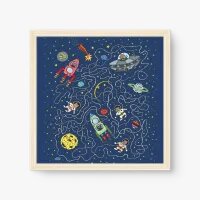 Quadro Decorativo Infantil Gatonautas - Tema infantil