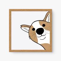 Quadro Decorativo Infantil Hi, Dog! - Tema infantil Quadro Decorativo Infantil Hi, Dog! - Tema infantil
