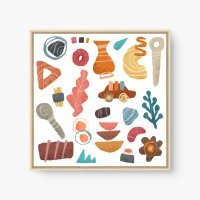 Quadro Decorativo Infantil Elementos – Quadro Infantil Abstrato