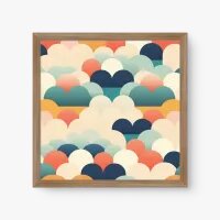 Quadro Decorativo Infantil Nuvens Coloridas - Tema infantil Quadro Decorativo Infantil Nuvens Coloridas - Tema infantil