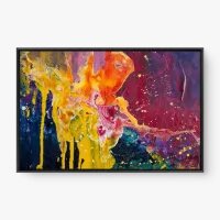 Quadro Decorativo Abstrato Splashing – quadro decorativo vibrante