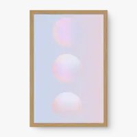 Quadro Decorativo Círculos Iridescentes - Minimalistas