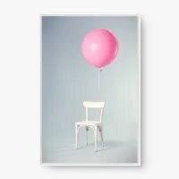 Quadro Decorativo Pink Balloon - Quadros minimalistas