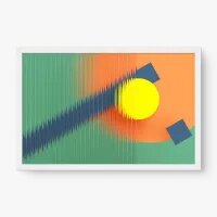 Quadro Decorativo Canelado Colorido II – Arte Minimalista Moderna