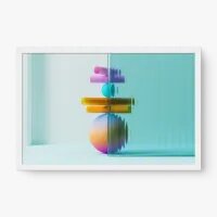 Quadro Decorativo Geométrico Canelado - Quadros minimalistas