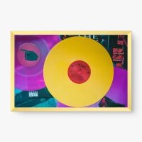 Quadro Decorativo Discos de Vinil Neon – quadro vinil colorido