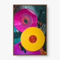 Quadro Decorativo Vinis Neon - Quadros de música Quadro Decorativo Vinis Neon - Quadros de música