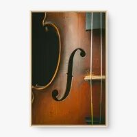 Quadro Decorativo Close no Violino - Quadros de música
