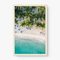 Quadro Decorativo Praia Resort – Beleza Tropical Aérea
