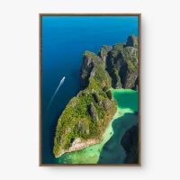 Quadro Decorativo Pileh Lagoon – quadro lagoa tropical