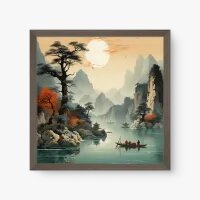 Quadro Decorativo Lago Oriental – Arte Oriental Decorativa