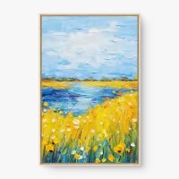 Quadro Decorativo Beira do Lago - Quadros de paisagens Quadro Decorativo Beira do Lago - Quadros de paisagens
