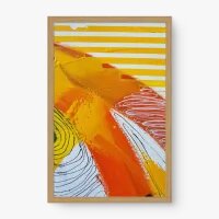 Quadro Decorativo Abstrato Técnicas Mistas I - Loja de quadros Abstratos