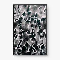 Quadro Decorativo Abstrato Black Dripping - Loja de quadros Abstratos