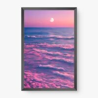 Quadro Decorativo Mar Rosado - Quadros de paisagens Quadro Decorativo Mar Rosado - Quadros de paisagens