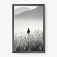 Quadro Decorativo Caminhando no Campo - Quadros de paisagens Quadro Decorativo Caminhando no Campo - Quadros de paisagens
