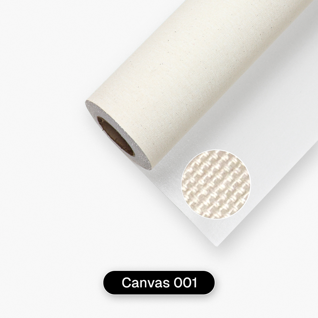 Canvas Paris 001 de alta qualidade com textura visível do tecido, gramatura 400g/m² e acabamento semibrilho utilizado nos quadros decorativos da Quadrart